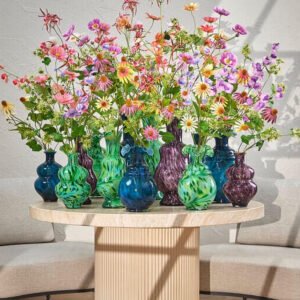 Florero manchas verde (pequeño H37)