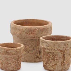 Conjunto maceteros terracota