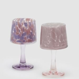 Portavelas con Pie de Cristal